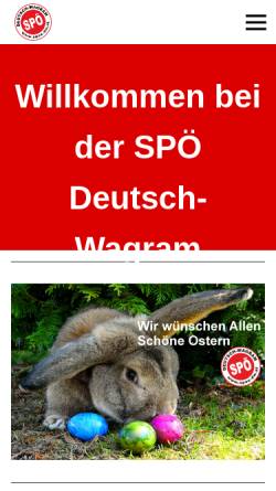 Vorschau der mobilen Webseite www.deutsch-wagram.spoe.at, SPÖ Deutsch Wagram