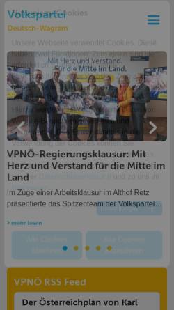 Vorschau der mobilen Webseite vpdw.at, Volkspartei Deutsch-Wagram