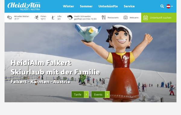 Vorschau von www.falkert.at, Falkert - Familienberg in den Nockbergen