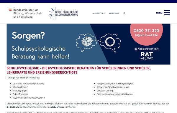 Vorschau von www.schulpsychologie.at, Schulpsychologische Bildungsberatung