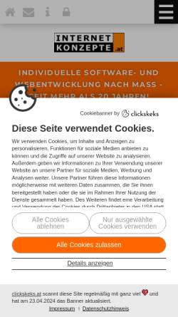 Vorschau der mobilen Webseite www.vereinsmeier.at, Vereinsmeier - Internet-Kommunikation für Vereine