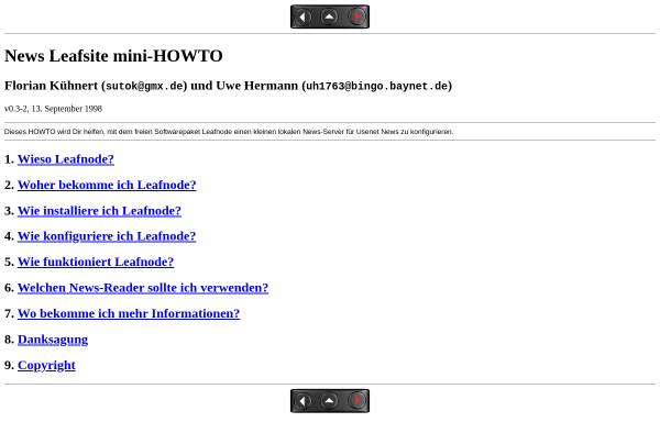 Vorschau von www.linuxhaven.de, News Leafsite Mini-Howto