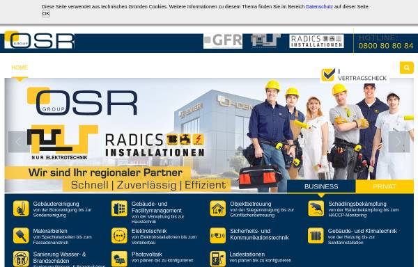 Vorschau von www.osr.at, OSR Facility Services GmbH