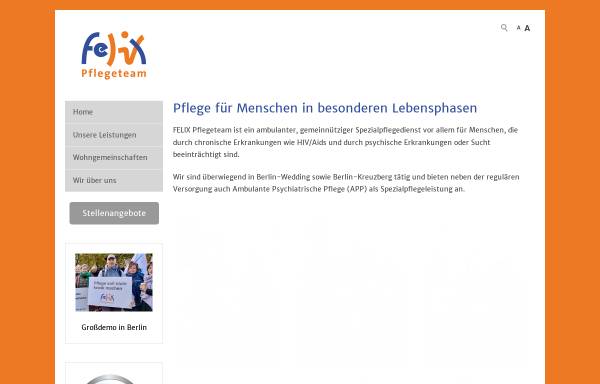Vorschau von www.felix-pflegeteam.de, Felix-Pflegeteam