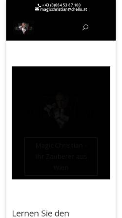 Vorschau der mobilen Webseite www.magicchristian.com, Magic Christian