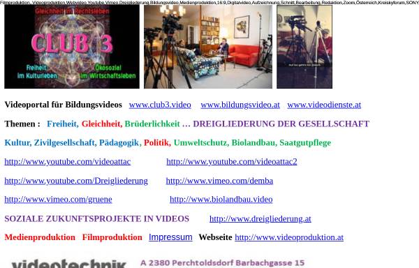 Vorschau von www.videoproduktion.at, Videotechnik-Ing.Hans