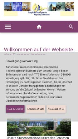 Vorschau der mobilen Webseite www.kirche-auf-dem-berg.de, Kirche auf dem Berg