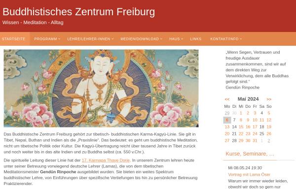 Vorschau von buddhistisches-zentrum-freiburg.de, Dharmagruppe Freiburg e.V.