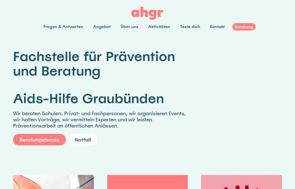 Vorschau von www.aidshilfe-gr.ch, AIDS-Hilfe Graubünden