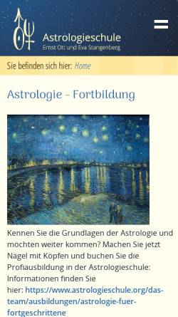 Vorschau der mobilen Webseite www.astrologieschule.org, Astrologiezentrum Karlsruhe