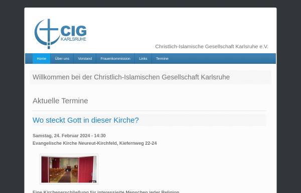 Vorschau von www.cig-karlsruhe.de, Christlich-Islamische Gesellschaft