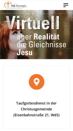 Vorschau der mobilen Webseite renningen-feg.de, Freie evangelische Gemeinde