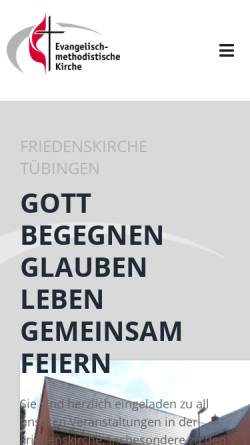 Vorschau der mobilen Webseite www.emk-tuebingen.de, Evangelisch-methodistische Kirche Tübingen