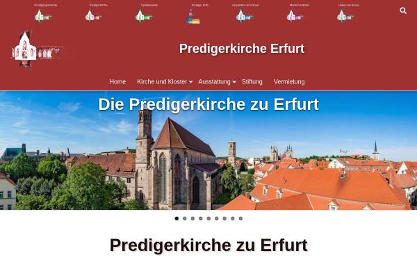 Vorschau von www.predigerkirche.de, Evangelische Kirchen in Erfurt