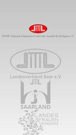 Vorschau der mobilen Webseite www.ditib-saar.de, DITIB Türkisch-Islamische Gemeinde e.V.