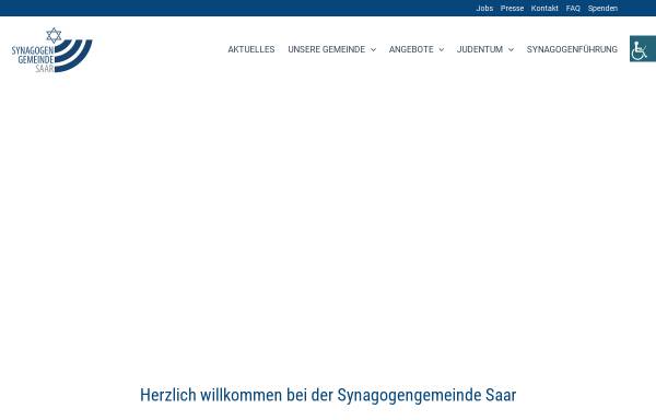 Vorschau von www.synagogengemeindesaar.de, Synagogengemeinde Saar