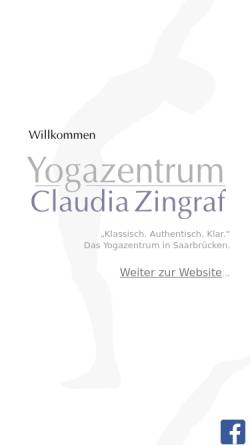 Vorschau der mobilen Webseite www.hathayoga.de, Yogazentrum Claudia Zingraf