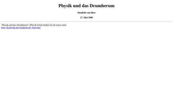 Vorschau von theory.gsi.de, [de.sci.physik] Physik und das Drumherum