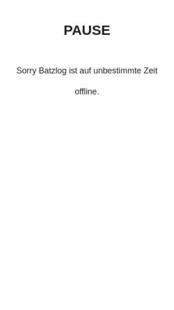 Vorschau der mobilen Webseite www.nochetwassalz.de, Batzlog
