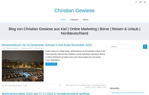 Vorschau von blog.gewiese.com, Gewiese, Christian