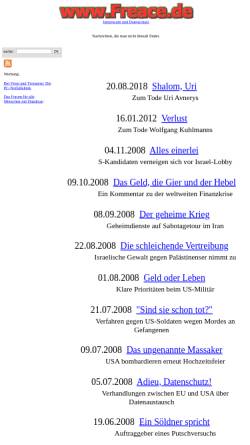 Vorschau der mobilen Webseite www.freace.de, Griebel, Norman