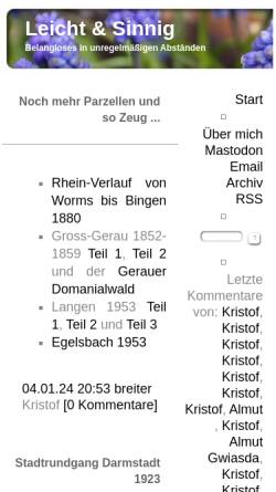 Vorschau der mobilen Webseite leicht.ykom.de, Leicht & Sinnig