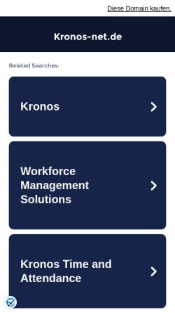 Vorschau der mobilen Webseite www.kronos-net.de, KronosNET