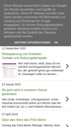 Vorschau der mobilen Webseite nvn-neuesvomniederrhein.blogspot.com, Neues vom Niederrhein