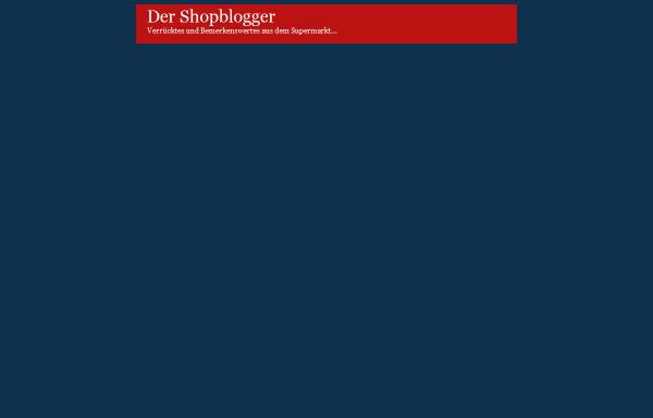 Vorschau von www.shopblogger.de, Der Shopblogger