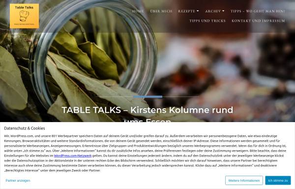 Vorschau von tabletalks.wordpress.com, Table Talks