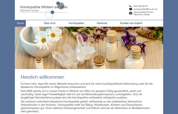 Vorschau von www.hompa-albis.ch, M. Truog-Gubler - Praxis für Klassische Homöopathie