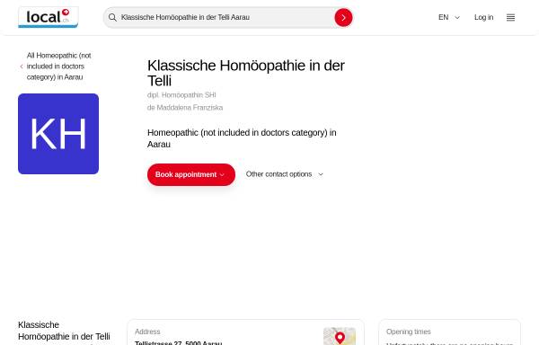Vorschau von yellow.local.ch, Praxis für Klassische Homöopathie Aarau