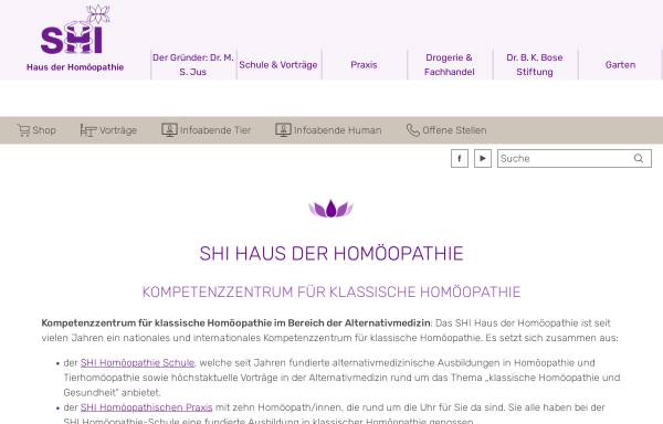 Vorschau von www.shi.ch, SHI Homöopathische Praxis