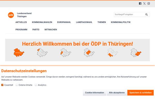 Vorschau von www.oedp-thueringen.de, ÖDP Thüringen