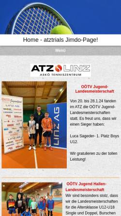 Vorschau der mobilen Webseite www.atz-linz.at, Askö Tennis-Zentrum Linz