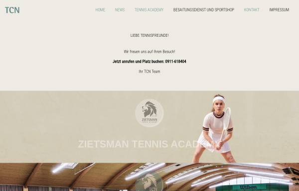 Vorschau von www.tennis-center-noris.de, Tennis-Center Noris