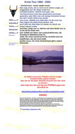 Vorschau der mobilen Webseite www.kreta-tour.de, Kreta Tour 1984 - 2003 [Frank Möhn]