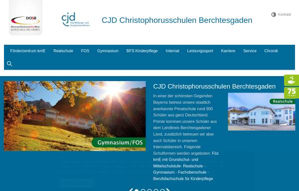 Vorschau von www.cjd-christophorusschulen-berchtesgaden.de, CJD Christophorusschulen