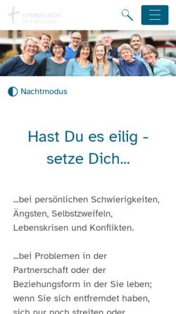 Vorschau der mobilen Webseite www.efl-freiburg.de, Psychologische Beratungsstelle für Ehe-, Familien- und Lebensfragen