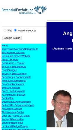 Vorschau der mobilen Webseite www.dr-mueck.de, Dr. Dr. med. Herbert Mück