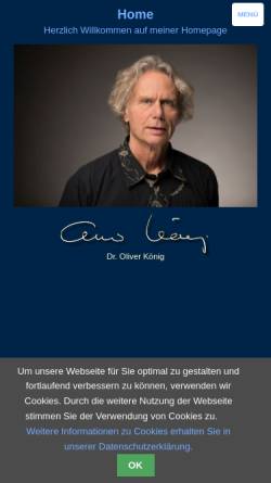 Vorschau der mobilen Webseite www.oliverkoenig-homepage.de, Praxis für Beratung, Dr. Oliver König