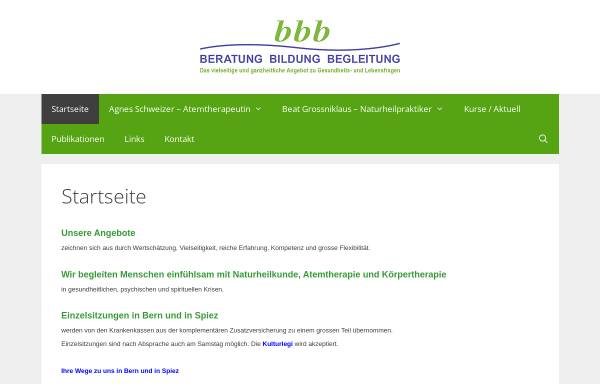 Vorschau von www.infobbb.ch, BBB -Beratung, Bildung, Begleitung