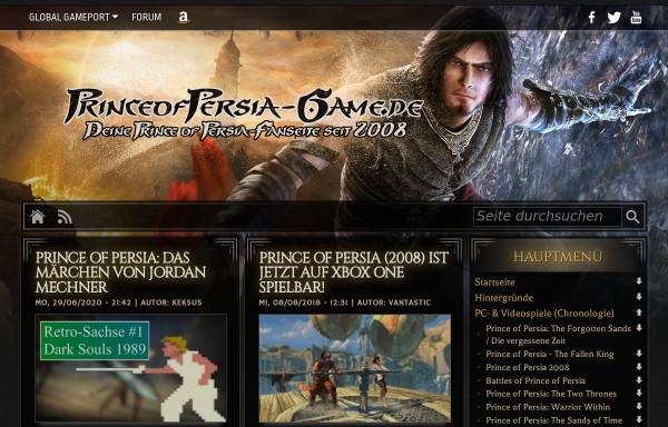 Vorschau von www.princeofpersia-game.de, Prince of Persia Game