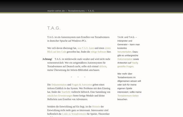 Vorschau von www.martin-oehm.de, T.A.G.Text-Adventure-Generator