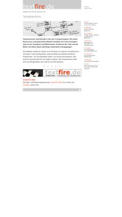 Vorschau der mobilen Webseite www.textfire.de, Textfire