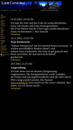 Vorschau der mobilen Webseite gba-roms.com, Loom Cathedral