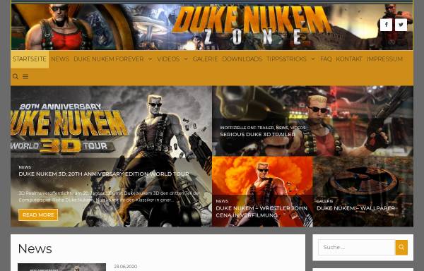 Vorschau von www.dnzone.de, Duke Nukem Forever Zone