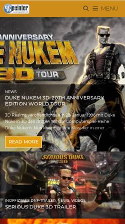 Vorschau der mobilen Webseite www.dnzone.de, Duke Nukem Forever Zone