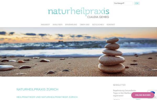 Vorschau von www.naturheilpraxis-gehrig.ch, Naturheilpraxis Claudia Gehrig