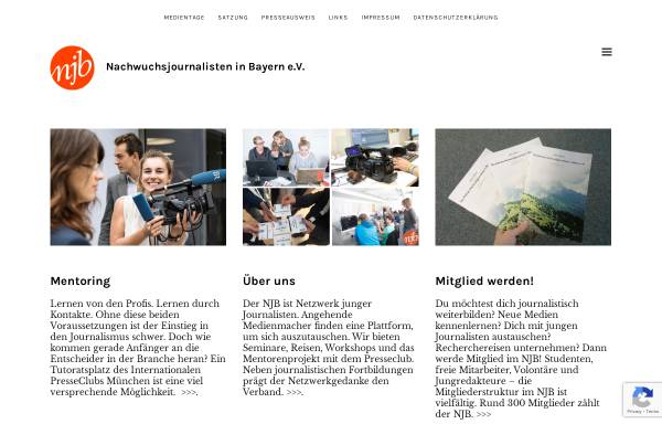 Vorschau von www.njb-online.de, Nachwuchsjournalisten in Bayern e.V.